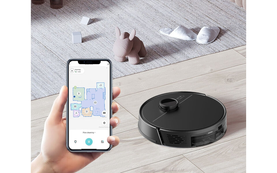 Smartlife Domotica Smart WiFi Robotstofzuiger | 3-in-1 | Lidar | 2000Pa | App & Spraakbediening Smartlife Domotica Smart WiFi Robotstofzuiger | 3-in-1 | Lidar | 2000Pa | App & Spraakbediening