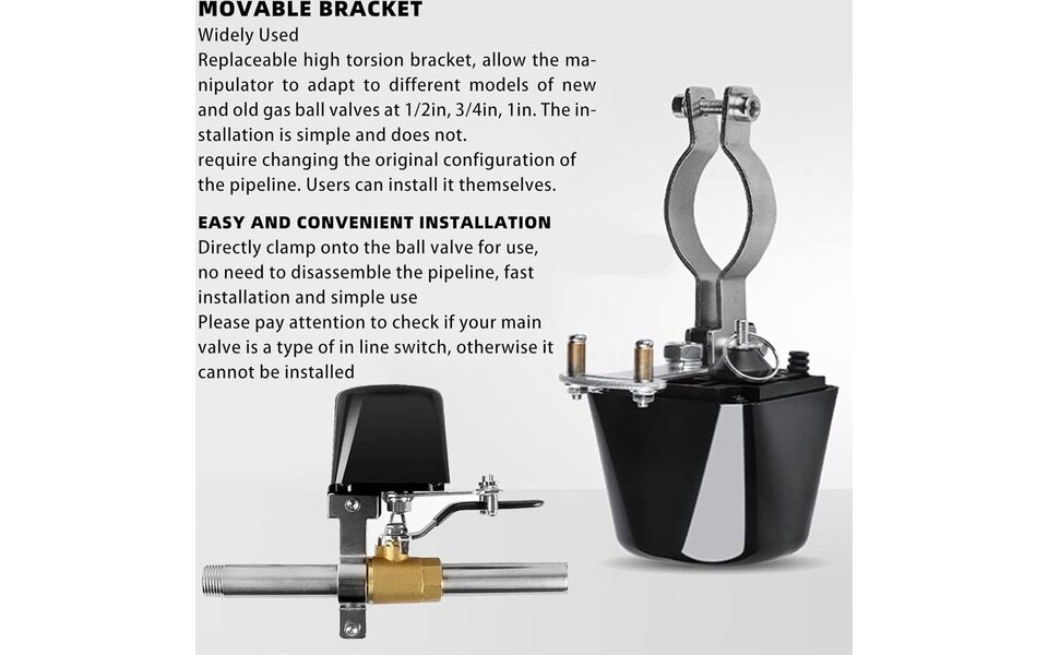 Smartlife Domotica Slimme WiFi Waterklep | App & Spraak | Lekdetectie | 12V | Automatisch & Handmatig