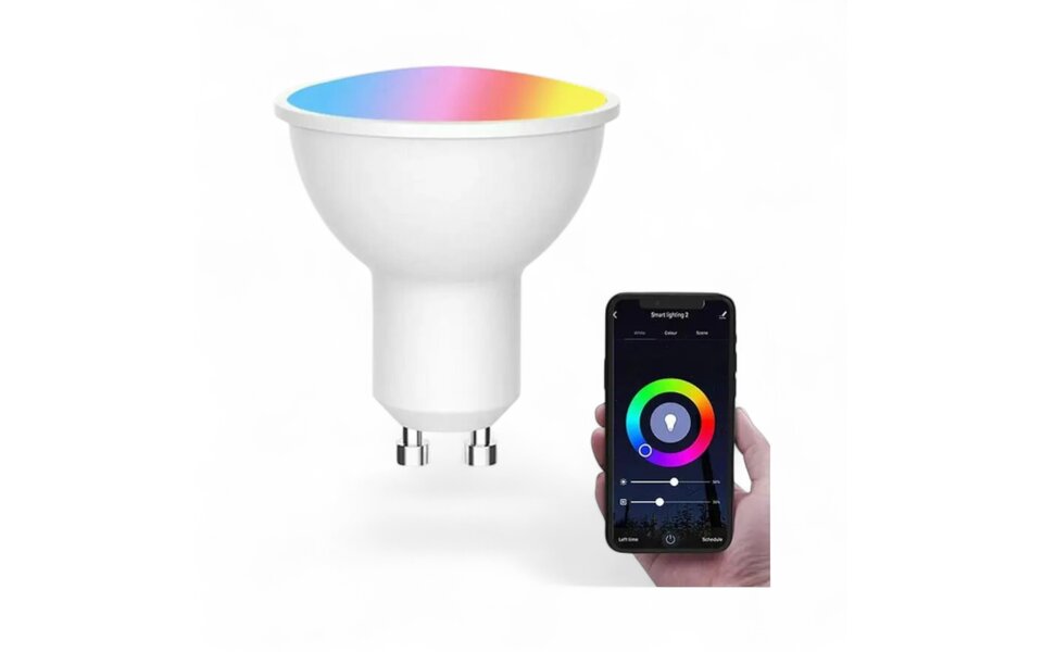 Smartlife Domotica Slimme Spotlight | Smart RGB LED Lamp | Dimbaar | 16M Kleuren | GU10 Fitting | WiFi | Spraakbediening | 9W | 806lm | 2700K–6500K Smartlife Domotica Slimme Spotlight | Smart RGB LED Lamp | Dimbaar | 16M Kleuren | GU10 Fitting | WiFi | Spraakbediening | 9W | 806lm | 2700K–6500K