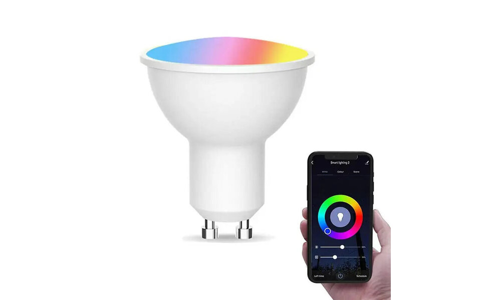 Smartlife Domotica Slimme Spotlight | Smart RGB LED Lamp | Dimbaar | 16M Kleuren | GU10 Fitting | WiFi | Spraakbediening | 9W | 806lm | 2700K–6500K Smartlife Domotica Slimme Spotlight | Smart RGB LED Lamp | Dimbaar | 16M Kleuren | GU10 Fitting | WiFi | Spraakbediening | 9W | 806lm | 2700K–6500K