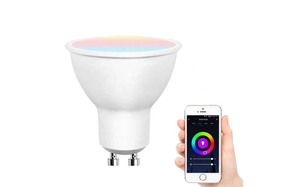 Smartlife Domotica Slimme Spotlight | Smart RGB LED Lamp | Dimbaar | 16M Kleuren | GU10 Fitting | WiFi | Spraakbediening | 9W | 806lm | 2700K–6500K Smartlife Domotica Slimme Spotlight | Smart RGB LED Lamp | Dimbaar | 16M Kleuren | GU10 Fitting | WiFi | Spraakbediening | 9W | 806lm | 2700K–6500K