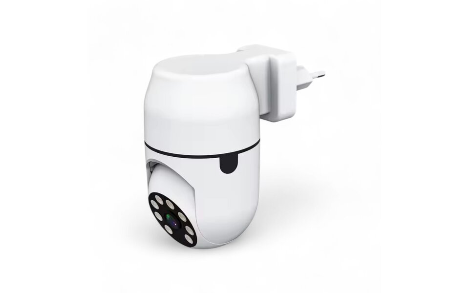 Smartlife Domotica Wifi Beveiligings Camera 2,4Ghz met directe EU 230v netstroom aansluiting