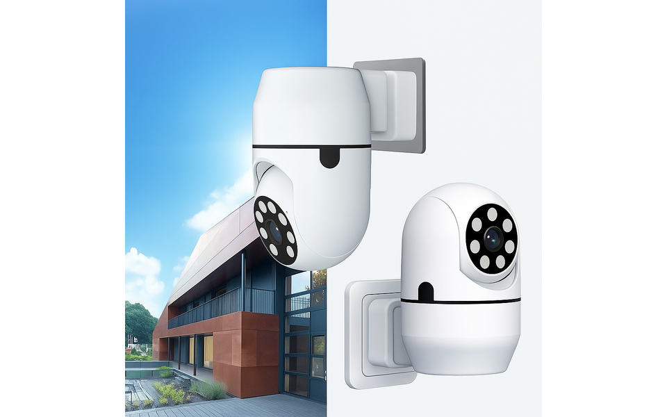 Smartlife Domotica Wifi Beveiligings Camera 2,4Ghz met directe EU 230v netstroom aansluiting