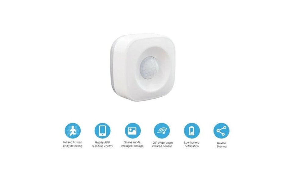 Smartlife Domotica Slimme Wifi bewegingssensor 5 Meter Smartlife Domotica Slimme Wifi bewegingssensor 5 Meter