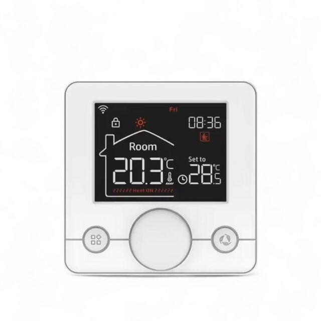 Thermostaat 2×AA, ontvanger 230V