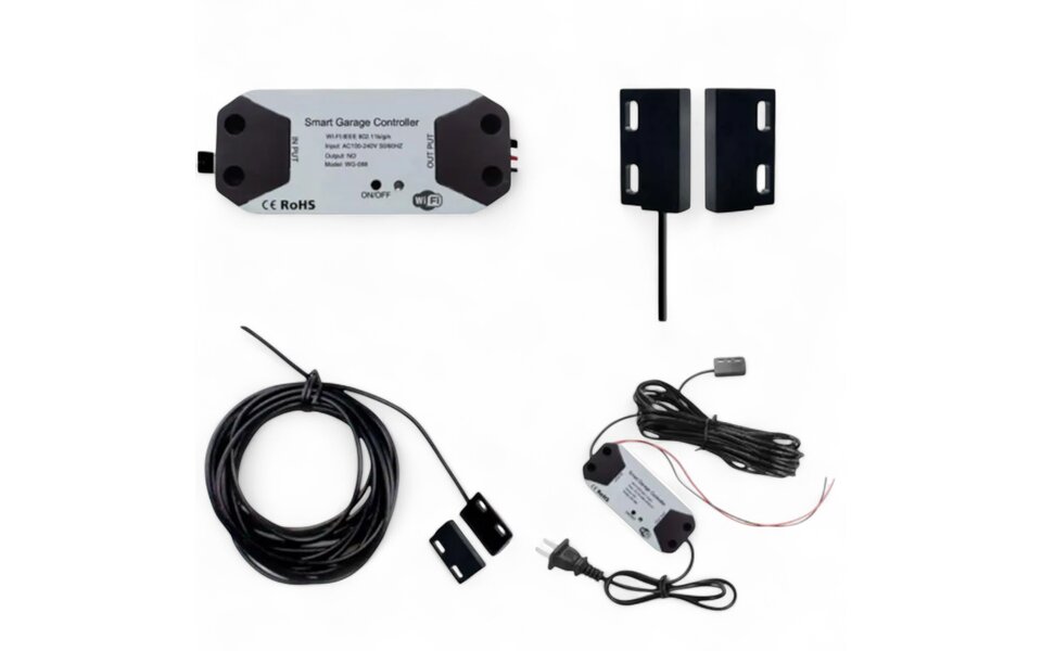 Smartlife Domotica Smart WiFi Garagedeur Opener | Bediening voor Bestaande Garagedeur | Tuya App | Google Home & Alexa | Slimme Schemas | 2.4GHz WiFi