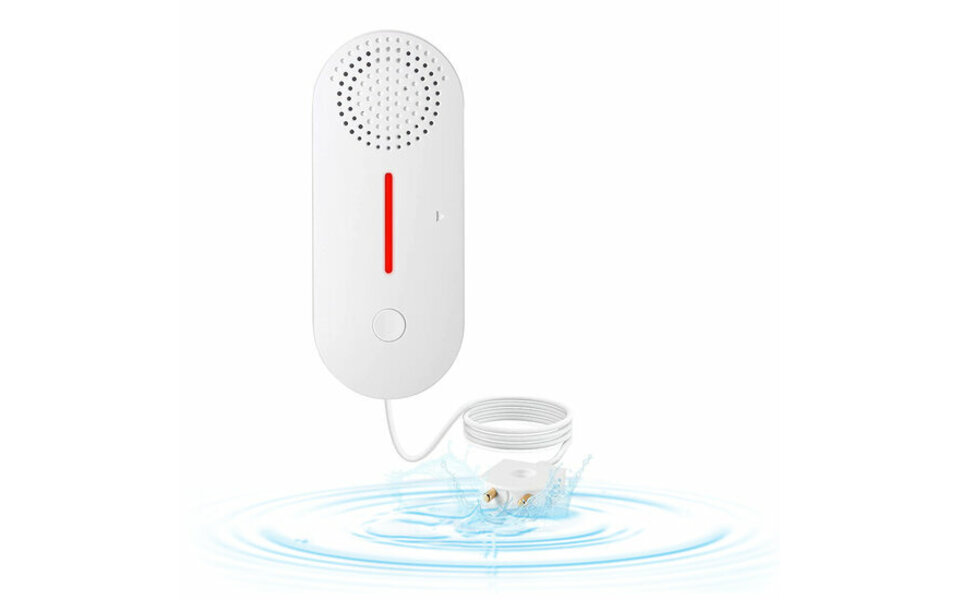 Smartlife Domotica WiFi Waterlekkage Sensor | 100 dB alarm | LED-waarschuwing | Appmeldingen | Compact en betrouwbaar Smartlife Domotica WiFi Waterlekkage Sensor | 100 dB alarm | LED-waarschuwing | Appmeldingen | Compact en betrouwbaar