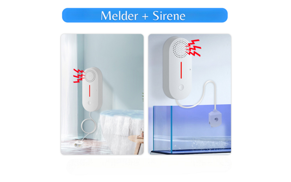 Smartlife Domotica WiFi Waterlekkage Sensor | 100 dB alarm | LED-waarschuwing | Appmeldingen | Compact en betrouwbaar Smartlife Domotica WiFi Waterlekkage Sensor | 100 dB alarm | LED-waarschuwing | Appmeldingen | Compact en betrouwbaar