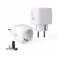 Smartlife Domotica Slimme WiFi Stekker | 16A | Met energiemeter | Tuya en Smartlife | App en spraakbediening