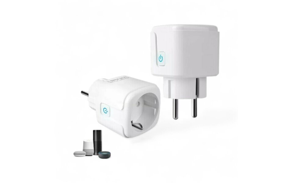 Smartlife Domotica Slimme WiFi Stekker | 16A | Met energiemeter | Tuya en Smartlife | App en spraakbediening