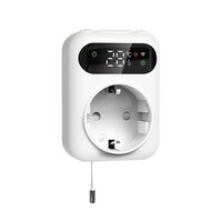 Smart WiFi Stekker Thermostaat | Met Randaarde | Voor Verwarming & Airco | Max 10A | Programmeerbaar | Tuya App | Google Home en Alexa