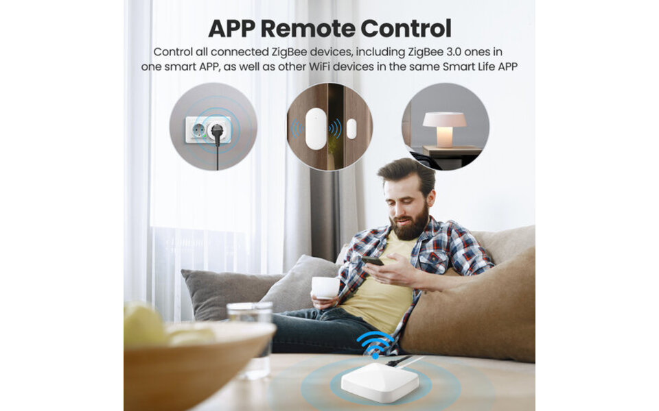 Smartlife Domotica Zigbee Gateway 3.0 | Apple HomeKit | Radiatorknoppen & Verlichting