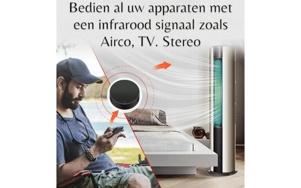 Smartlife Domotica Wifi Draadloze Slimme IR Universele afstandsbediening