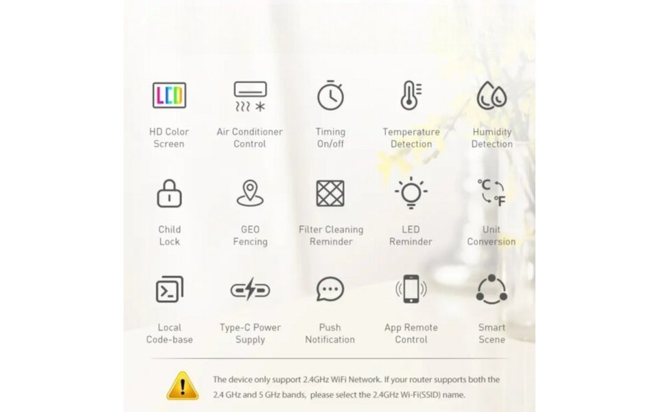 Smartlife Domotica Slimme WiFi Bediening Warmtepomp & Airco | IR Control | App & Spraak | USB-C Smartlife Domotica Slimme WiFi Bediening Warmtepomp & Airco | IR Control | App & Spraak | USB-C