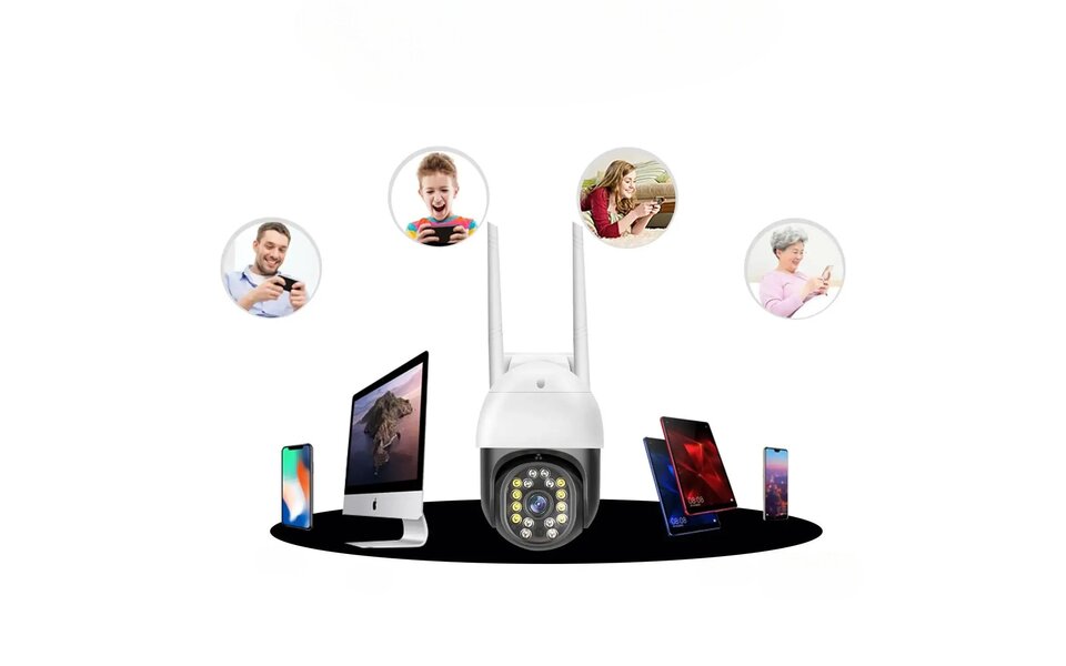 Smartlife Domotica Wifi Beveiligings Camera met beugel geschikt voor buiten