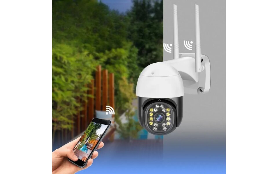 Smartlife Domotica Wifi Beveiligings Camera met beugel geschikt voor buiten