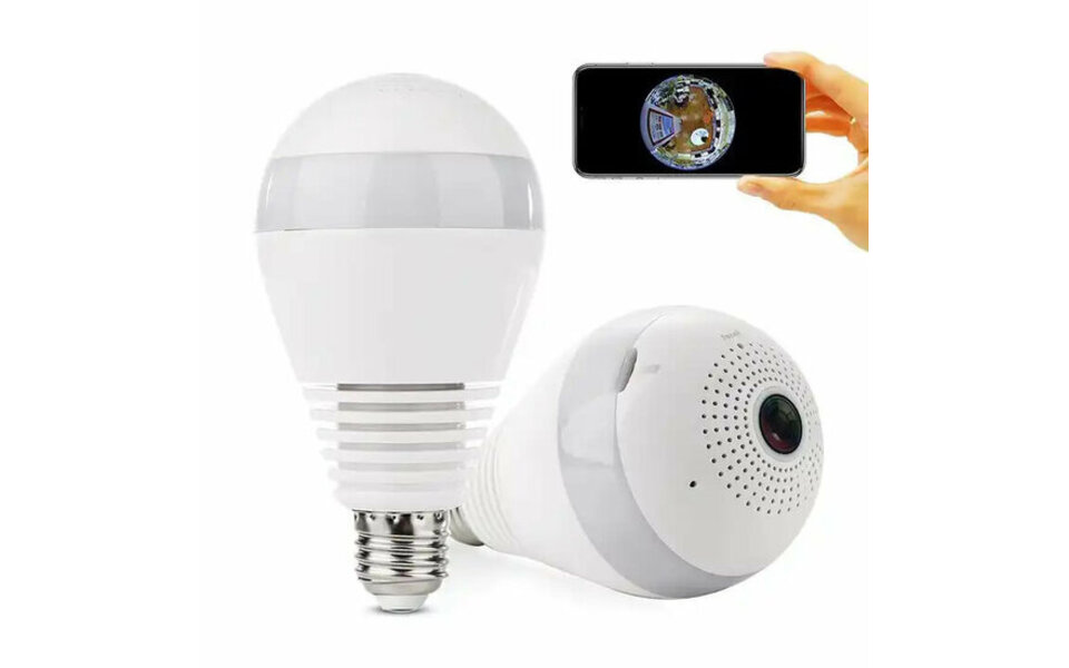 Smartlife Domotica Wifi Beveiligings Camera Fisheye E27 Schroefaansluiting Smartlife Domotica Wifi Beveiligings Camera Fisheye E27 Schroefaansluiting