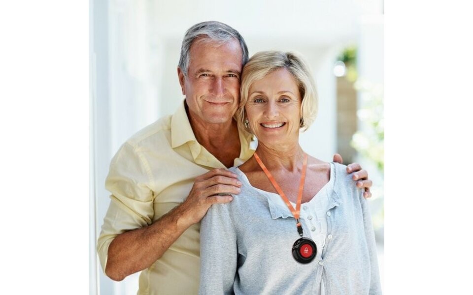 Smartlife Domotica SOS Knoppen (2x) voor Ouderen (Inclusief Extern Display)