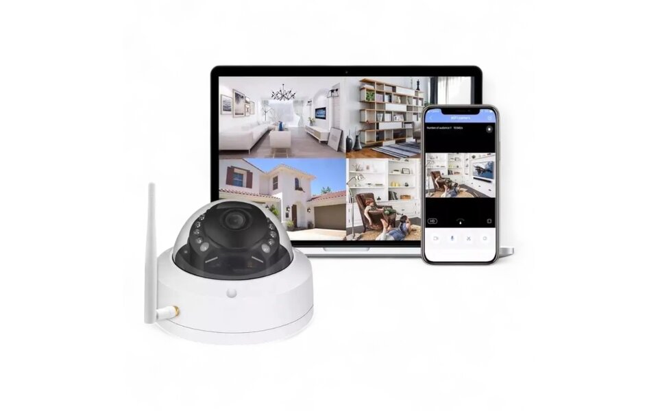 Smartlife Domotica Wifi Beveiligings Camera dome/plafond montage 4MP (vaste kijkhoek)