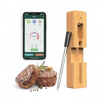 Smart Bluetooth Vleesthermometer | 50 meter bereik | App-bediening via Bluetooth | Oven en BBQ | Oplaadbare case