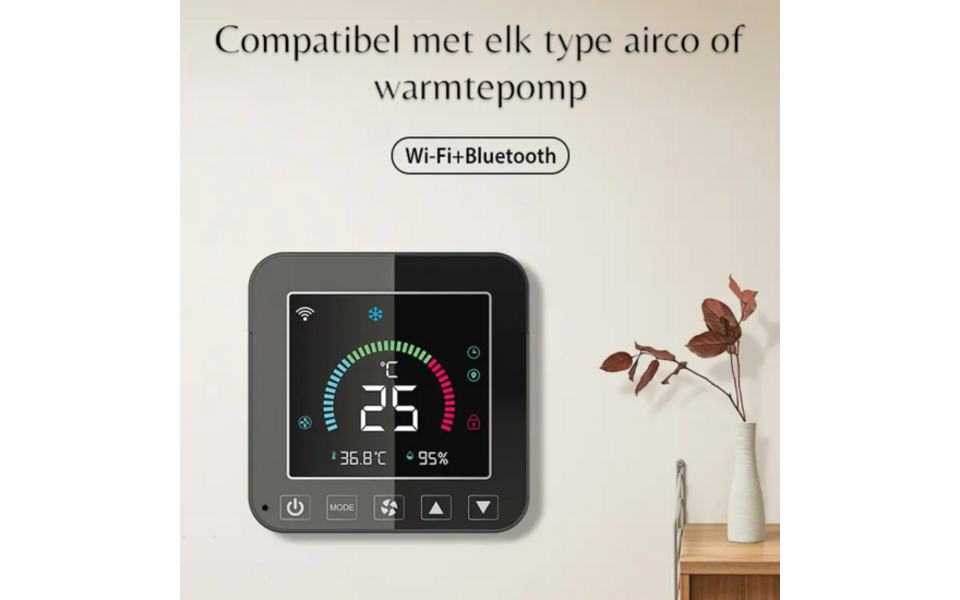 Smartlife Domotica Slimme WiFi Bediening Warmtepomp & Airco | IR Control | App & Spraak | USB-C Smartlife Domotica Slimme WiFi Bediening Warmtepomp & Airco | IR Control | App & Spraak | USB-C
