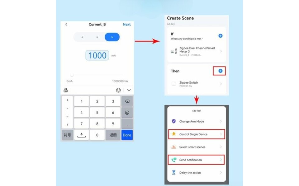 Smartlife Domotica Smart WiFi Energie Monitor | 1 Klem | Voor Zonnepanelen | 80A | Tuya & Smartlife App | Google Home &amp; Alexa | Wit