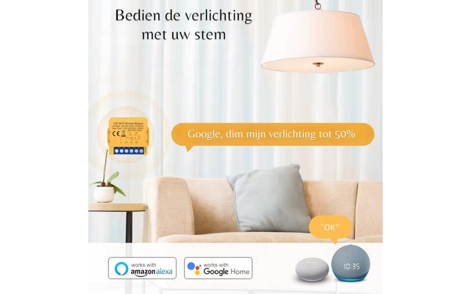 Smartlife Domotica Slimme dimmer module 2-weg