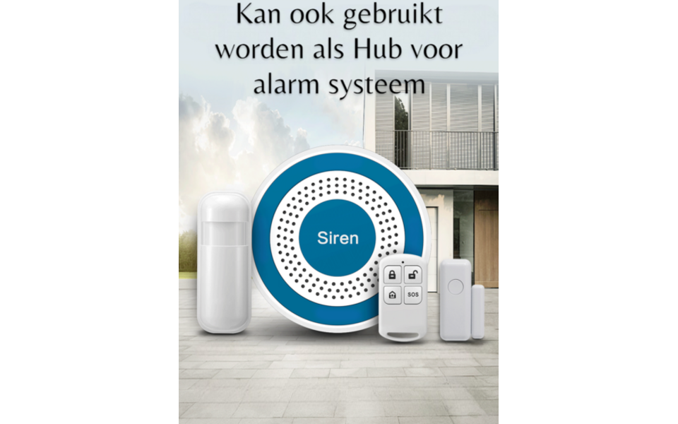 Smartlife Domotica Draadloze Slimme Sirene 433Mhz