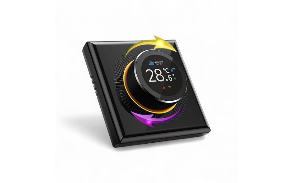 Smartlife Domotica Wifi Inbouw Thermostaat met Draaiknop voor C.V. Installatie (zwart) Smartlife Domotica Wifi Inbouw Thermostaat met Draaiknop voor C.V. Installatie (zwart)