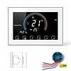 Wifi Inbouw Thermostaat | Wit | LCD Scherm | Touchscreen | CV en Boiler | App en Spraak