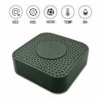 Tuya WiFi Air Quality Monitor | Meet CO₂, PM2.5 TVOC | App- en spraakbediening | Compact en betrouwbaar Tuya WiFi Air Quality Monitor | Meet CO₂, PM2.5 TVOC | App- en spraakbediening | Compact en betrouwbaar