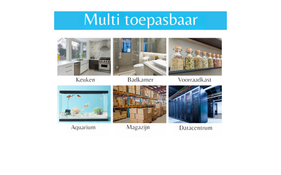 Smartlife Domotica Tuya Zigbee Waterlekkage Detector | Compact & waterdicht | Appmeldingen | Lange batterijduur | Smart Home integratie