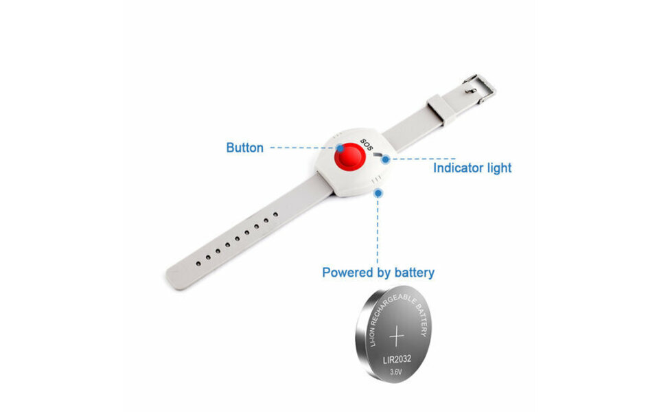 Smartlife Domotica Los Wit Horloge t.b.v. SOS Alarmset (werkt niet standalone) Smartlife Domotica Los Wit Horloge t.b.v. SOS Alarmset (werkt niet standalone)
