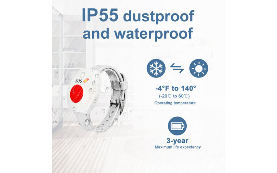 Smartlife Domotica Los Wit Horloge t.b.v. SOS Alarmset (werkt niet standalone) Smartlife Domotica Los Wit Horloge t.b.v. SOS Alarmset (werkt niet standalone)