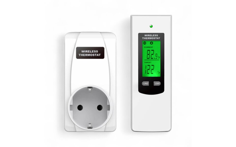 Smartlife Domotica Stekker Thermostaat met Afstandsbediening voor Verwarming en Airco Smartlife Domotica Stekker Thermostaat met Afstandsbediening voor Verwarming en Airco