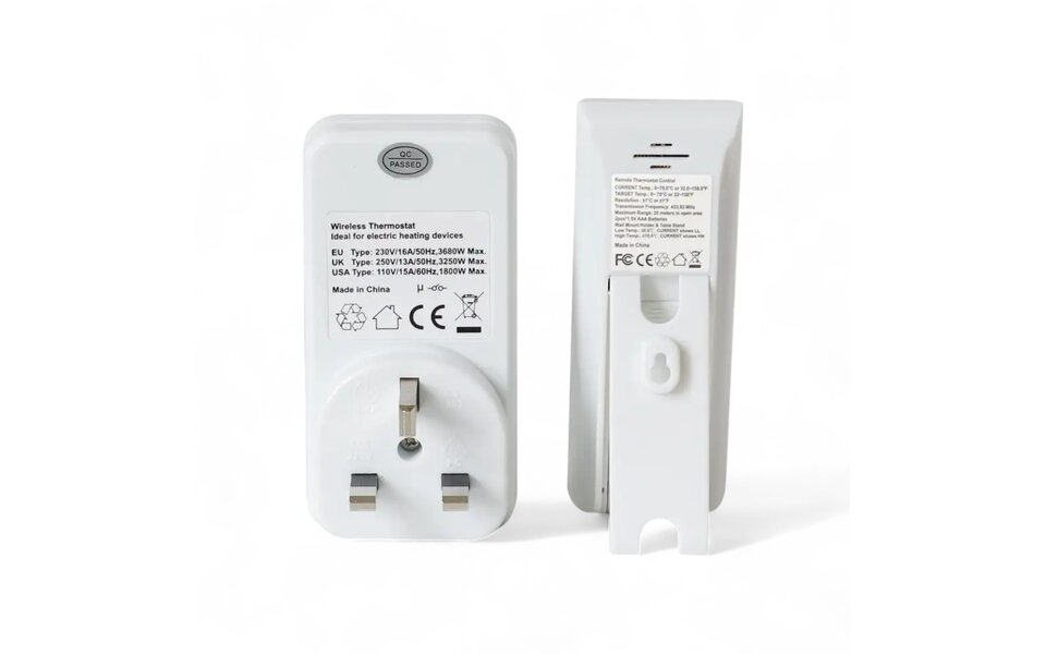 Smartlife Domotica Stekker Thermostaat met Afstandsbediening voor Verwarming en Airco Smartlife Domotica Stekker Thermostaat met Afstandsbediening voor Verwarming en Airco