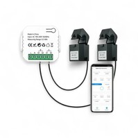 Smart WiFi Energie Monitor | 2 Klemmen | Max 80A | 100–240V | Real-time Monitoring | Tuya Smart Life App | Geschikt voor Zonnepanelen en Verbruik | Automatisering via Alexa, Google Home, Ho Smart WiFi Energie Monitor | 2 Klemmen | Max 80A | 100–240V | Real-time Monitoring | Tuya Smart Life App | Geschikt voor Zonnepanelen en Verbruik | Automatisering via Alexa, Google Home, Ho