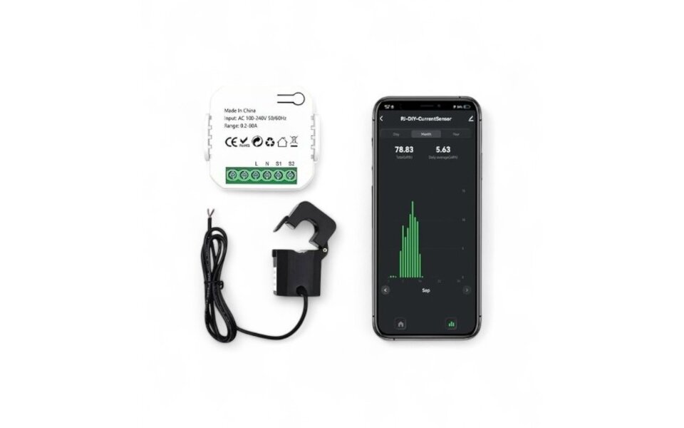 Smartlife Domotica Smart Energie monitor 2 klemmen
