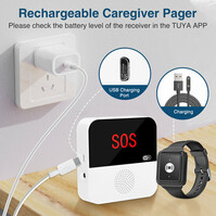 SOS Knop met Display | WiFi | Veiligheid Ouderen | Veiligheid voor Ouderen | Pager functie SOS Knop met Display | WiFi | Veiligheid Ouderen | Veiligheid voor Ouderen | Pager functie