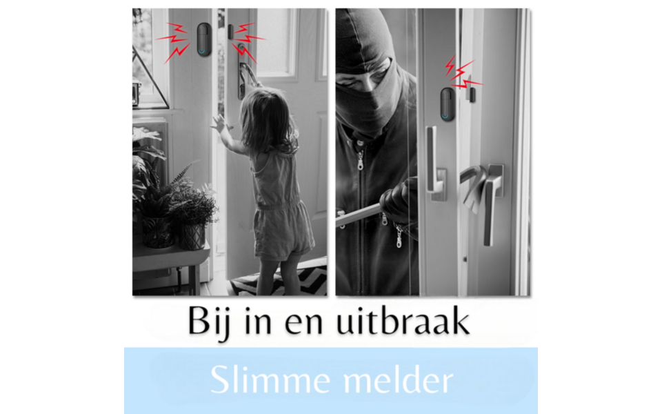 Smartlife Domotica Slimme Wifi Deur / Raam Sensor Wit Smartlife Domotica Slimme Wifi Deur / Raam Sensor Wit