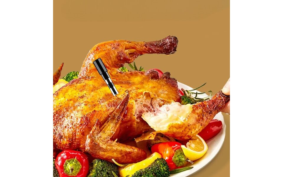 Smartlife Domotica Draadloze BBQ Thermometer Grijs 150 Meter