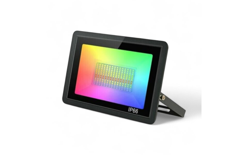 Smartlife Domotica Wifi Schijnwerper (Floodlight) RGBCW 50 Watt IP66 (waterdicht)