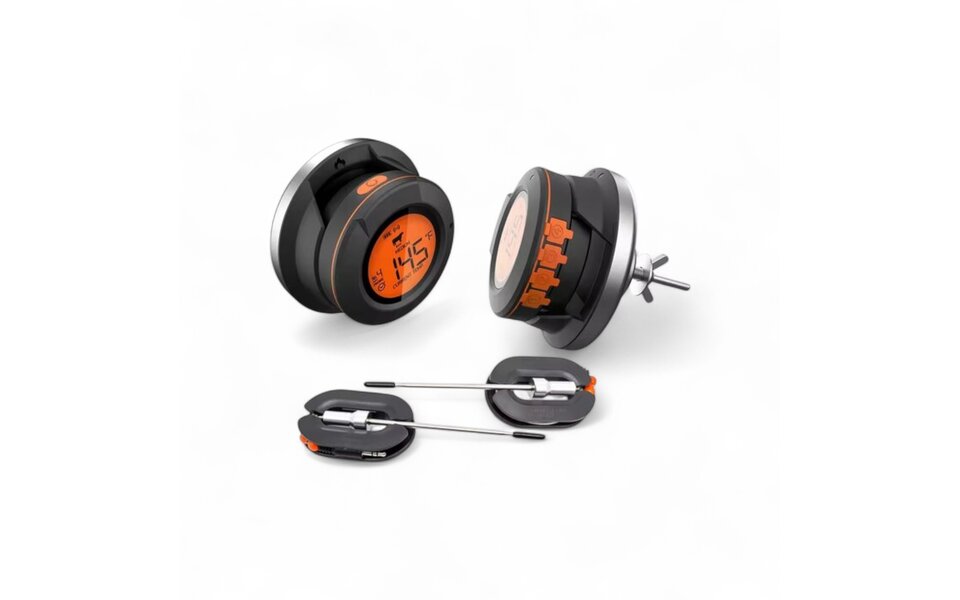 Smartlife Domotica Bluetooth Kamado Thermometer | Dome- en Kern Temperatuur | 2 Probes | 50m Bereik | 0–300°C | LCD Display | IP54 | BBQ, Oven, Smoker | App voor iOS & Android