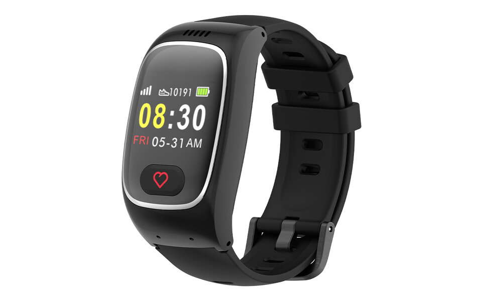 Smartlife Domotica SOS Horloge LCD display met 2-weg communicatie en hartslagmeter (GPS optie) Smartlife Domotica SOS Horloge LCD display met 2-weg communicatie en hartslagmeter (GPS optie)