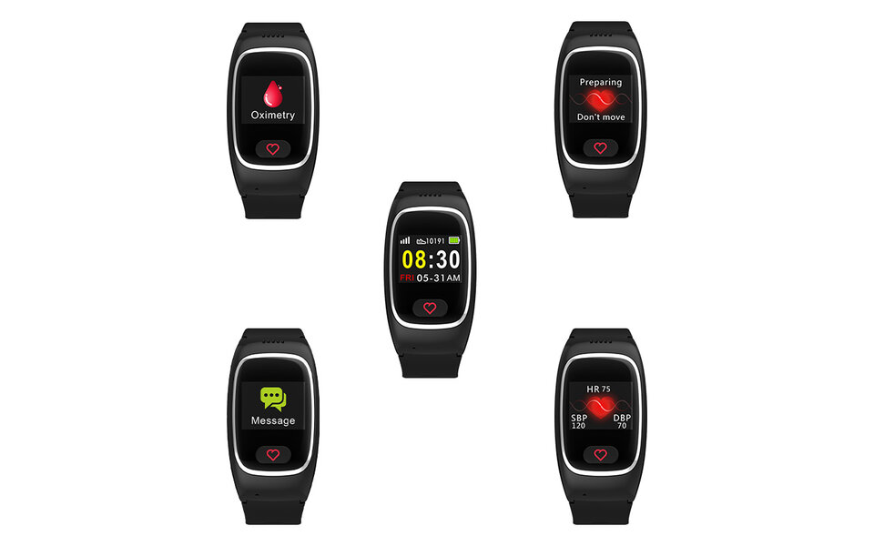 Smartlife Domotica SOS Horloge LCD display met 2-weg communicatie en hartslagmeter (GPS optie) Smartlife Domotica SOS Horloge LCD display met 2-weg communicatie en hartslagmeter (GPS optie)