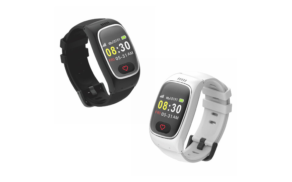 Smartlife Domotica SOS Horloge LCD display met 2-weg communicatie en hartslagmeter (GPS optie) Smartlife Domotica SOS Horloge LCD display met 2-weg communicatie en hartslagmeter (GPS optie)