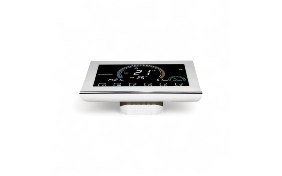 Smartlife Domotica Wifi Inbouw Thermostaat met Touchscreen voor Electrische verwarming  (wit)