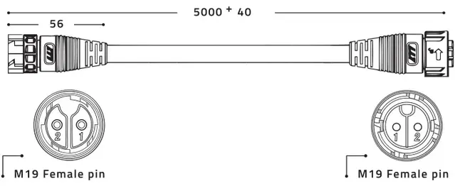 Lumatek Lumatek Daisy-Chain 5m Control Cable Lumatek Lumatek Daisy-Chain 5m Control Cable