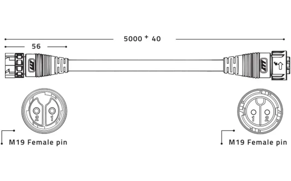 Lumatek Lumatek Daisy-Chain 5m Control Cable Lumatek Lumatek Daisy-Chain 5m Control Cable