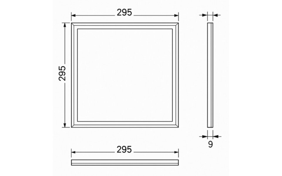 Sidelit LED Panel 30x30 cm | RGB+CCT Adjustable | 18W Sidelit LED Panel 30x30 cm | RGB+CCT Adjustable | 18W